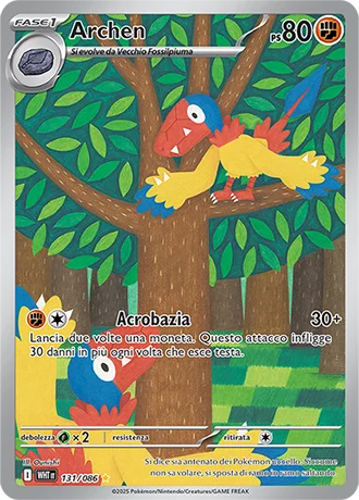 Archen Fuoco Bianco carta Pokémon italiana IR
