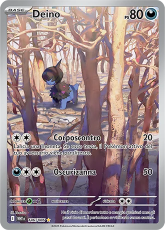 Deino Fuoco Bianco carta Pokémon italiana IR