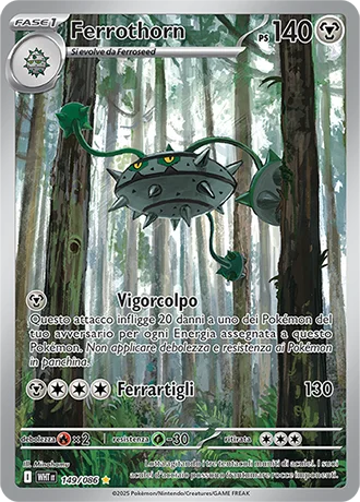 Ferrothorn Fuoco Bianco carta Pokémon italiana IR