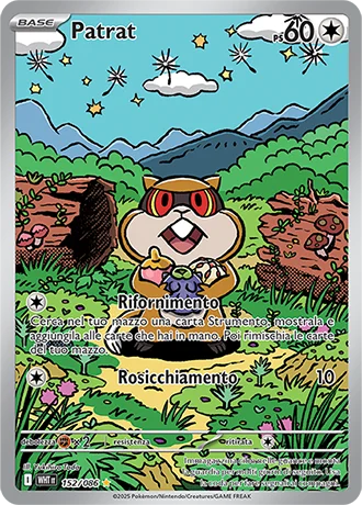 Patrat Fuoco Bianco carta Pokémon italiana IR