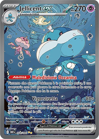 Jellicent ex Fuoco Bianco carta Pokémon italiana SIR