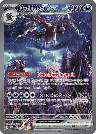 Hydreigon ex Fuoco Bianco carta Pokémon italiana SIR