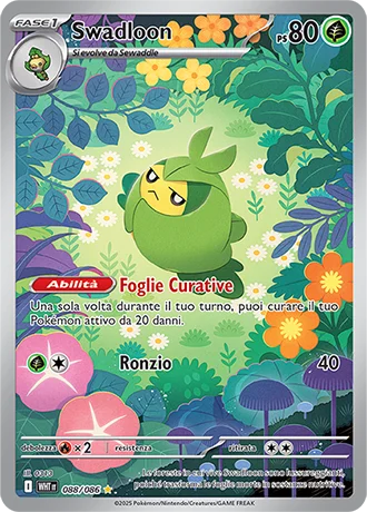Swadloon Fuoco Bianco carta Pokémon italiana IR