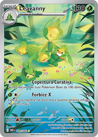 Leavanny Fuoco Bianco carta Pokémon italiana IR