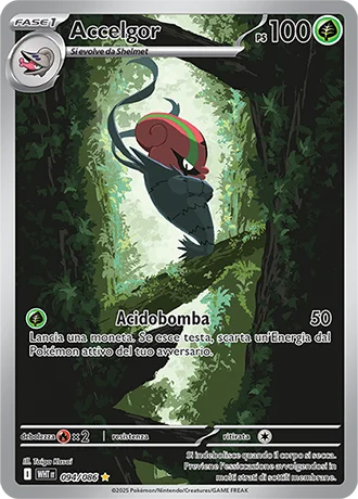 Accelgor Fuoco Bianco carta Pokémon italiana IR