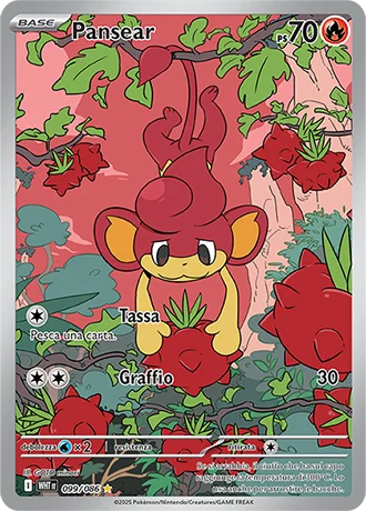 Pansear Fuoco Bianco carta Pokémon italiana IR