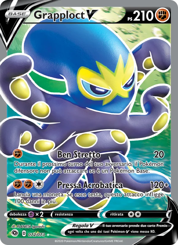 Grapploct V Futuri Campioni carta Pokémon italiana UR