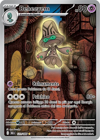Beheeyem Luce Nera carta Pokémon italiana IR