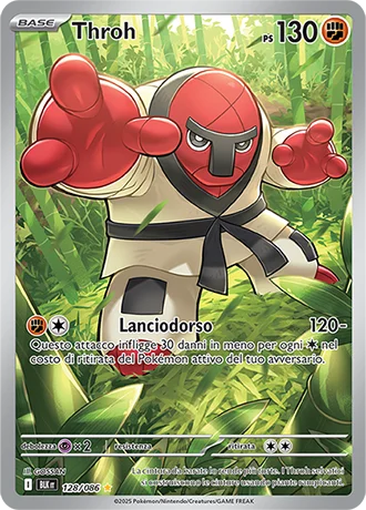Throh Luce Nera carta Pokémon italiana IR