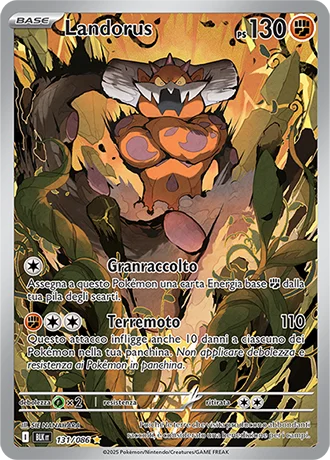 Landorus Luce Nera carta Pokémon italiana IR
