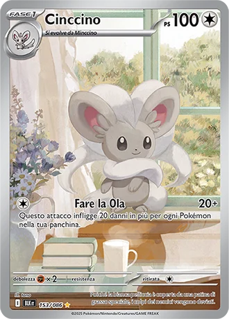 Cinccino Luce Nera carta Pokémon italiana IR