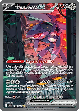 Genesect ex Luce Nera carta Pokémon italiana SIR