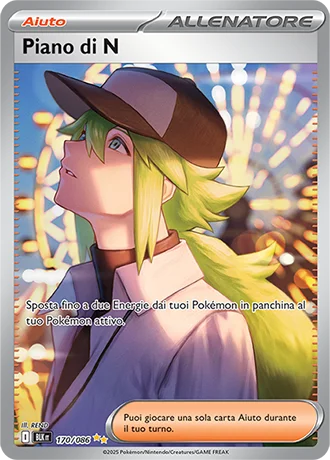 Piano di N Luce Nera carta Pokémon italiana SIR