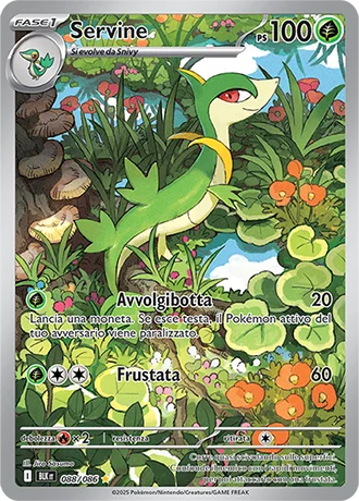 Servine Luce Nera carta Pokémon italiana IR