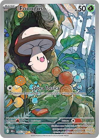Foongus Luce Nera carta Pokémon italiana IR