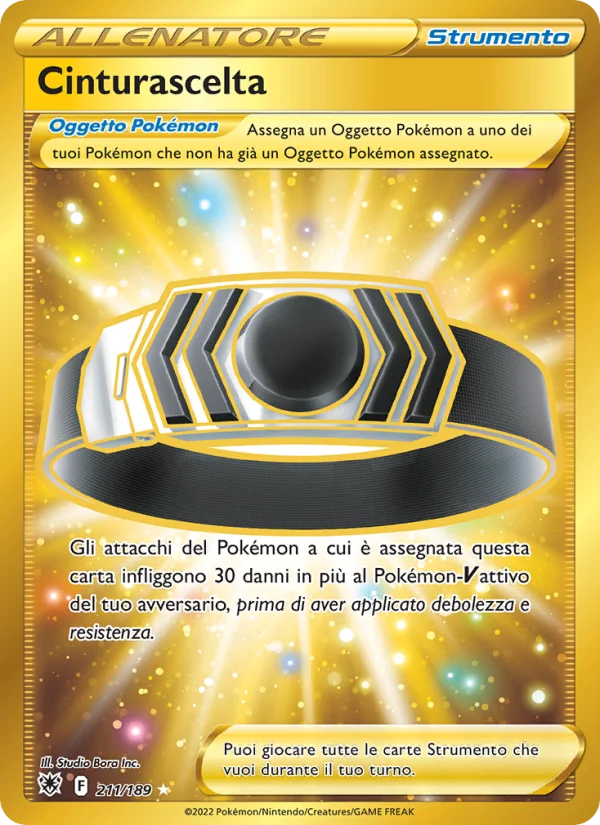 Cinturascelta Lucentezza Siderale carta Pokémon italiana HR