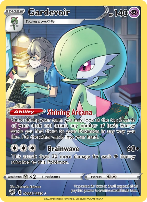 Gardevoir Lucentezza Siderale carta Pokémon italiana TG