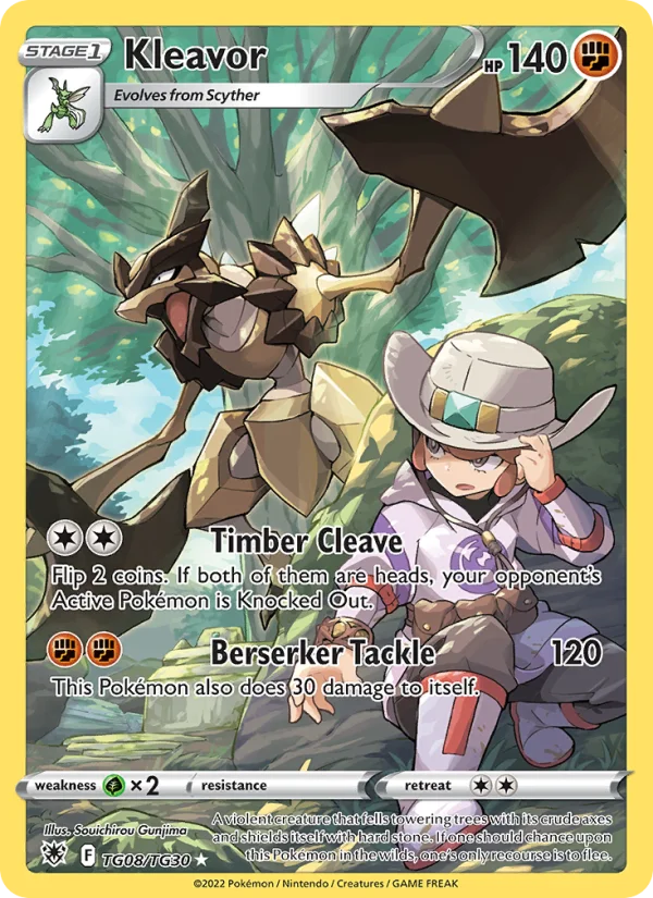 Kleavor Lucentezza Siderale carta Pokémon italiana TG