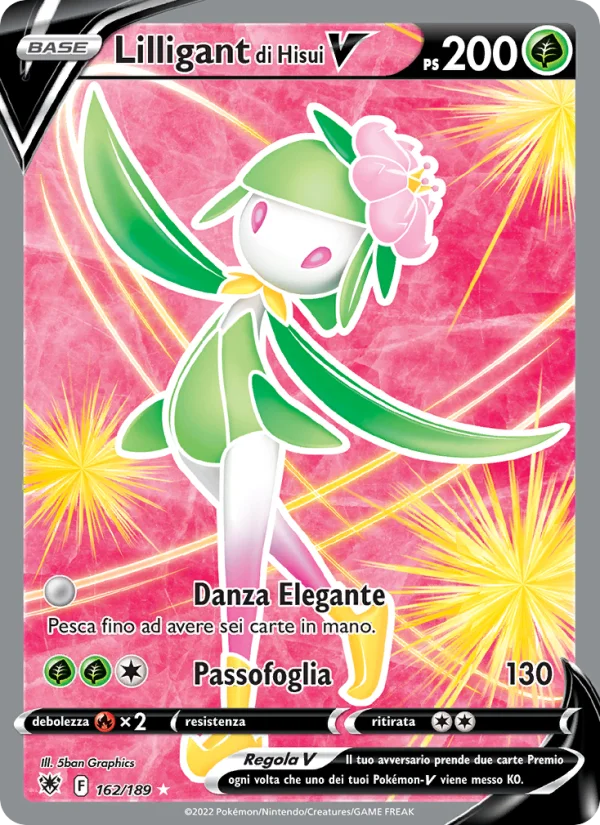 Lilligant di Hisui V Lucentezza Siderale carta Pokémon italiana UR