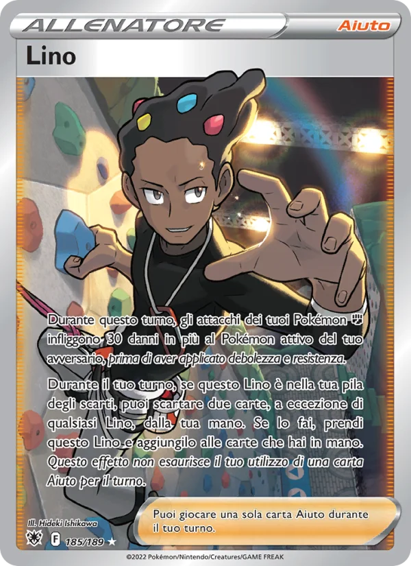 Lino Lucentezza Siderale carta Pokémon italiana UR