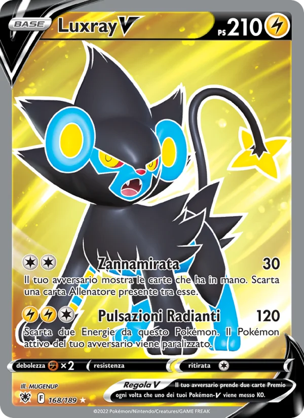 Luxray V Lucentezza Siderale carta Pokémon italiana UR