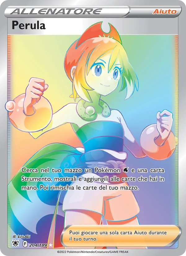 Perula Lucentezza Siderale carta Pokémon italiana RR