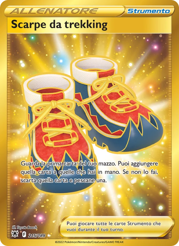 Scarpe da trekking Lucentezza Siderale carta Pokémon italiana HR