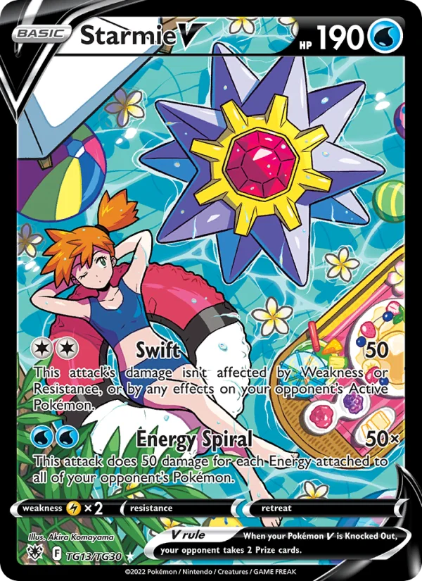 Starmie V Lucentezza Siderale carta Pokémon italiana TG