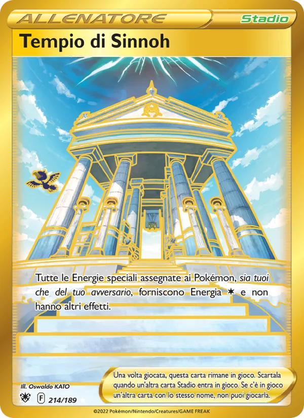 Tempio di Sinnoh Lucentezza Siderale carta Pokémon italiana HR