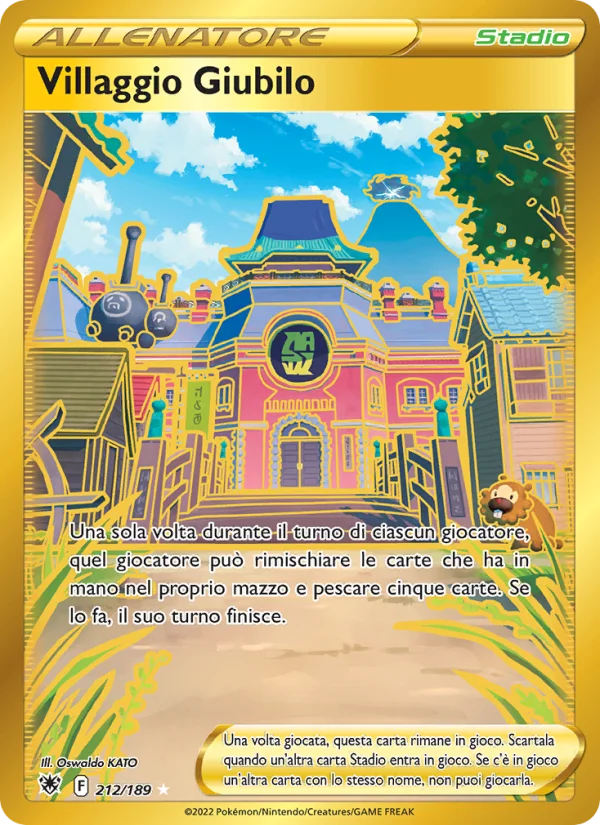 Villaggio Giubilo Lucentezza Siderale carta Pokémon italiana HR