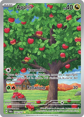 Applin Crepuscolo Mascherato carta Pokémon italiana IR