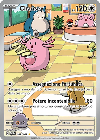 Chansey Crepuscolo Mascherato carta Pokémon italiana IR
