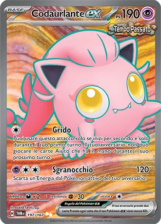 Codaurlante ex Crepuscolo Mascherato carta Pokémon italiana UR