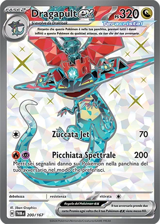 Dragapult ex Crepuscolo Mascherato carta Pokémon italiana