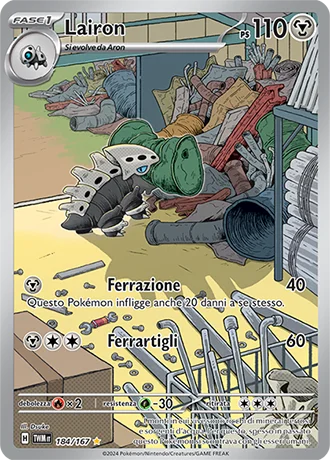 Lairon Crepuscolo Mascherato carta Pokémon italiana IR