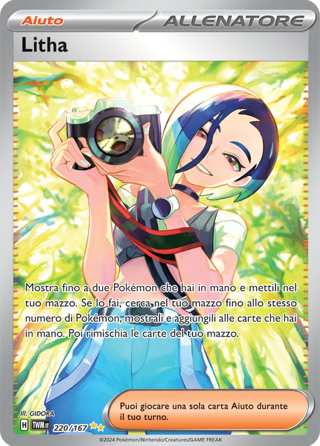 Litha Crepuscolo Mascherato carta Pokémon italiana SIR