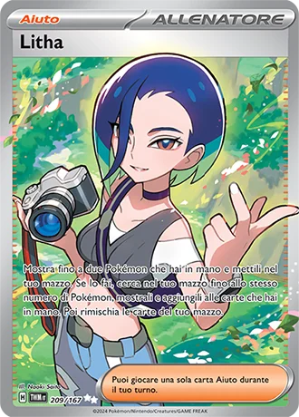 Litha Crepuscolo Mascherato carta Pokémon italiana UR