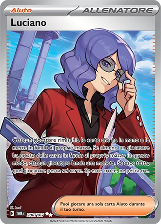 Luciano Crepuscolo Mascherato carta Pokémon italiana UR