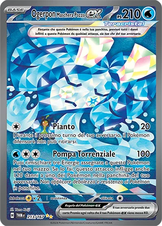Ogerpon Maschera Pozzo ex Crepuscolo Mascherato carta Pokémon italiana SIR