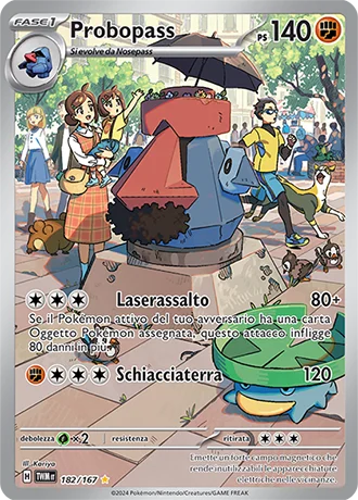 Probopass Crepuscolo Mascherato carta Pokémon italiana IR