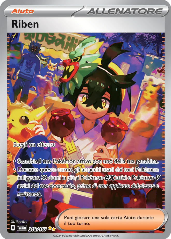 Riben Crepuscolo Mascherato carta Pokémon italiana SIR