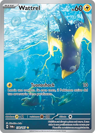 Wattrel Crepuscolo Mascherato carta Pokémon italiana IR