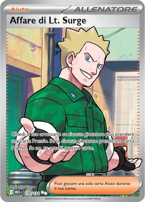 Affare di Lt. Surge Mega Evoluzione carta Pokémon italiana UR