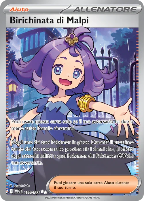 Birichinata di Malpi Mega Evoluzione carta Pokémon italiana UR