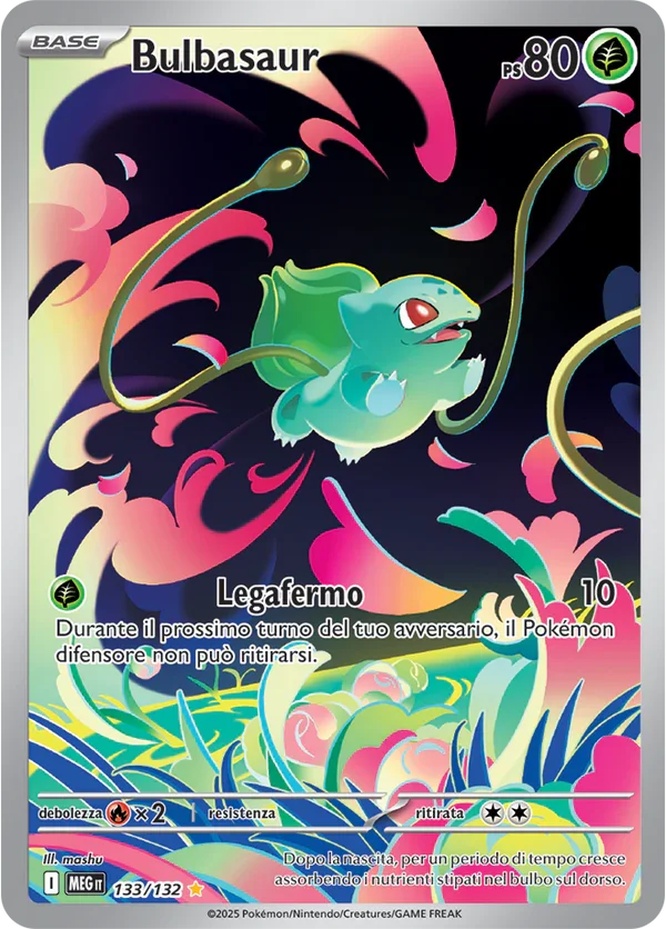 Bulbasaur Mega Evoluzione carta Pokémon italiana IR