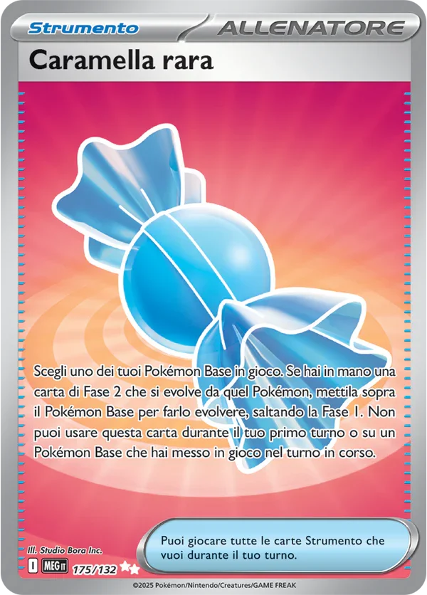 Caramella Rara Mega Evoluzione carta Pokémon italiana UR