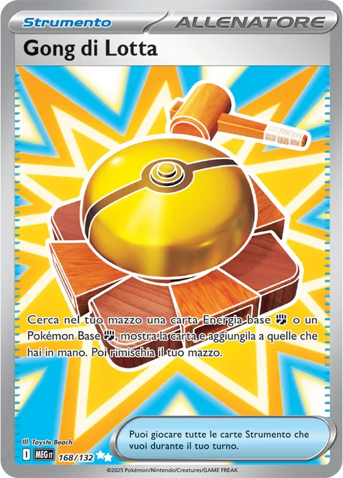 Gong di Lotta Mega Evoluzione carta Pokémon italiana UR