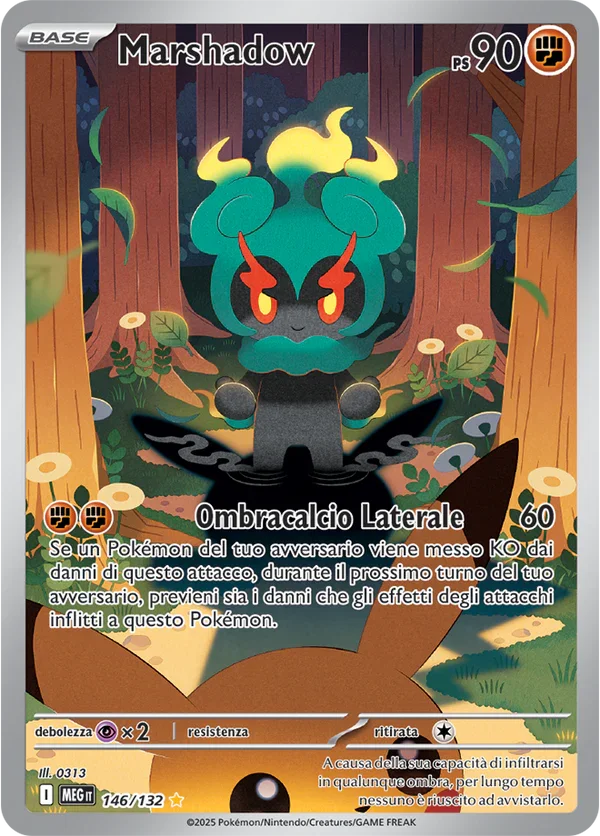Marshadow Mega Evoluzione carta Pokémon italiana IR