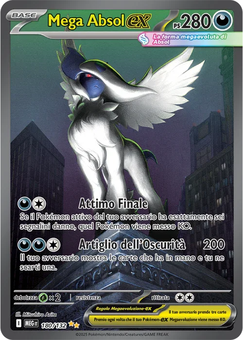 Mega Absol ex Mega Evoluzione carta Pokémon italiana SIR