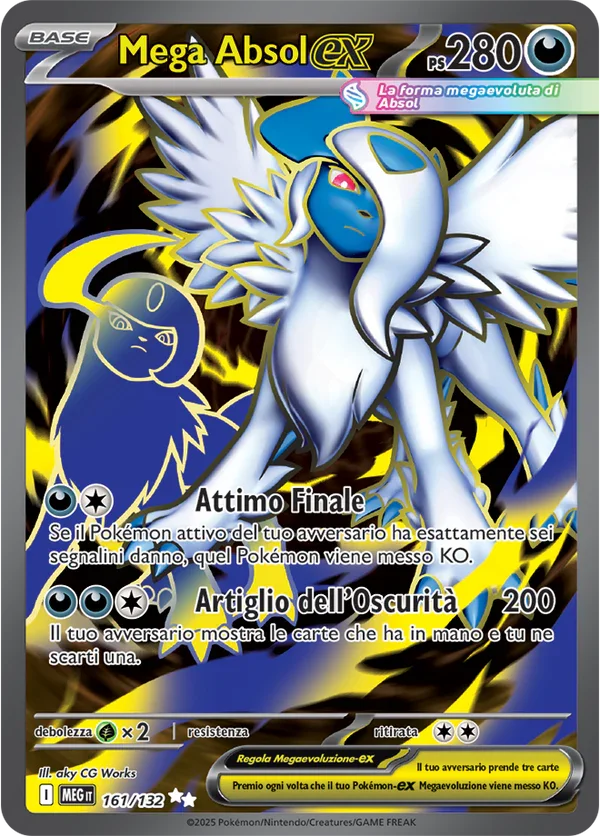 Mega Absol ex Mega Evoluzione carta Pokémon italiana UR